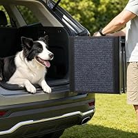 VEVOR Hunderampe, 160 x 43,2 cm, Faltbare Hundeautorampe für mittelgroße & große Hunde bis 113 kg, Hundetreppe mit Rutschfester Filzteppichoberfläche, tragbare Einstiegshilfe für SUV & LKW – Ansicht 8