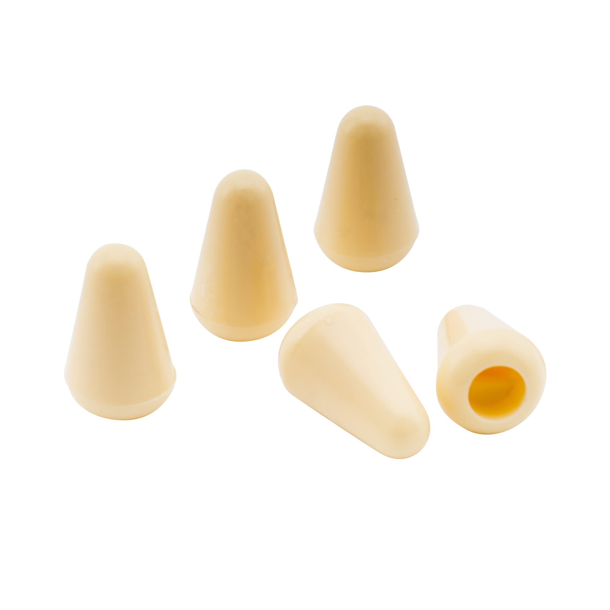 Musiclily Basic Metric 3.7mm Guitar 5 Way Switch Tip Cap Switch Knob for Strat Style Electric Guitar Cream (Set of 5) - Image 3