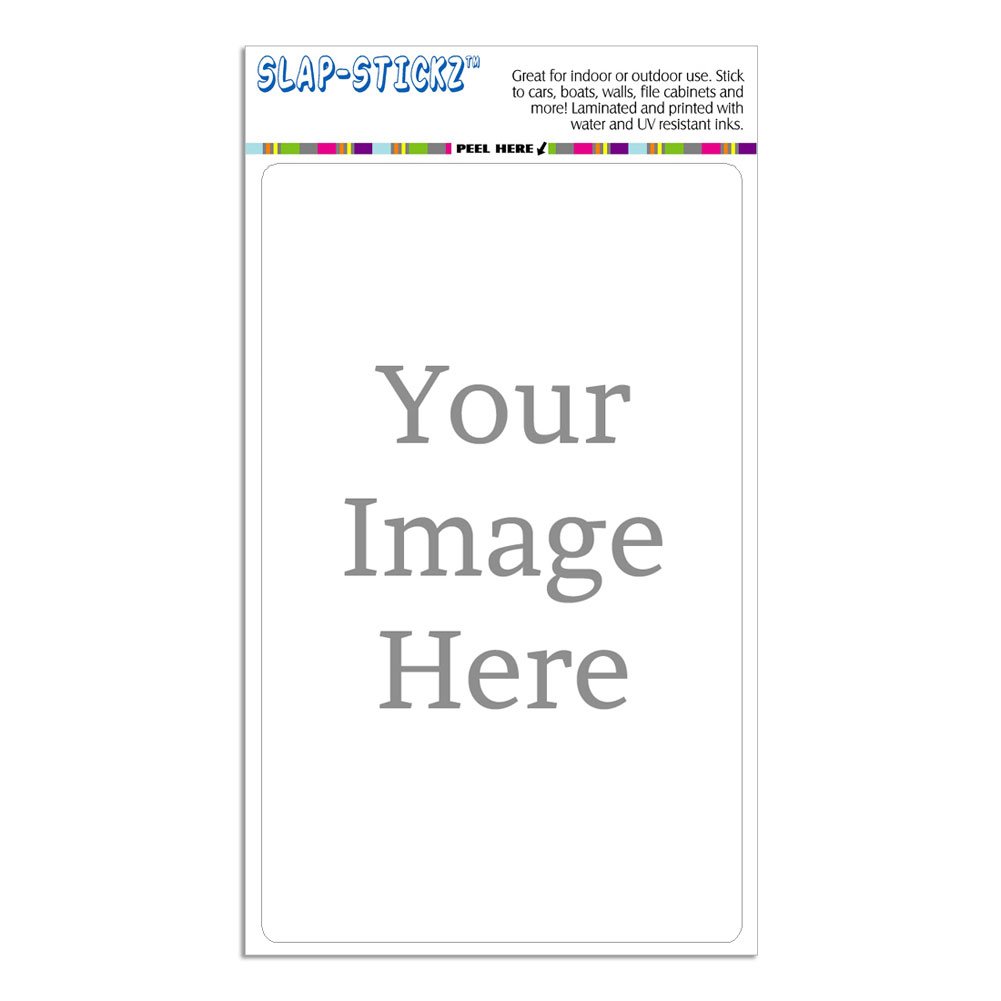 Graphics and More Self-eez(TM) Custom Personalized SLAP-STICKZ(TM) Premium Vertical Sticker