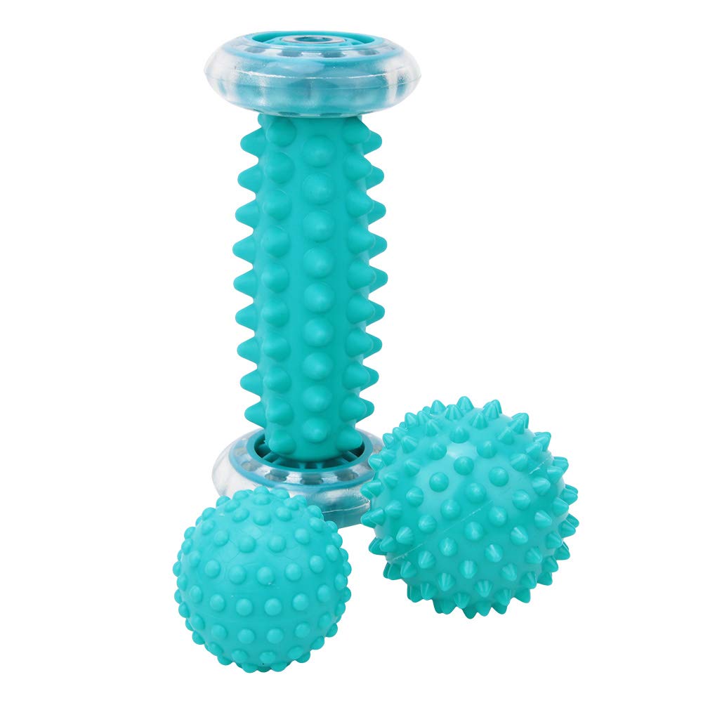 POENVFPO Juego de Bolas de Masaje con Puntas, Bola Masajeadora de Material TPE para Parte Trasera del Pie para de Tejido Profundo y Recuperación Muscular en Casa u Oficina