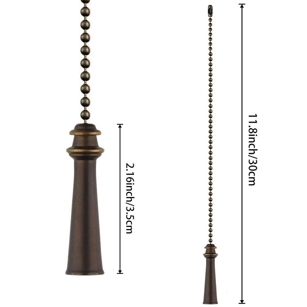Ceiling Fan Pull Chain Extensions - Bronze Trophy Style -2