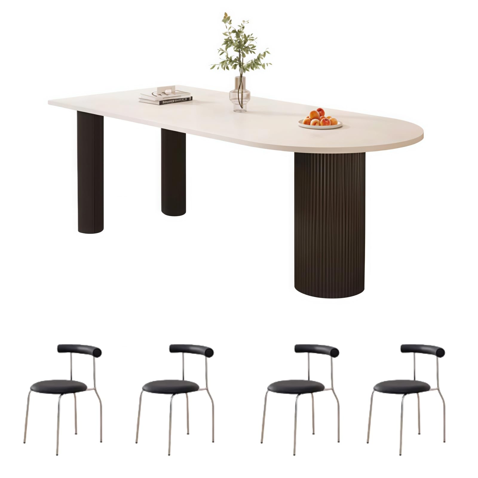 Amazon｜Rhljgbs ダイニングテーブルセット餐桌 130*80*75cm 食卓