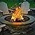 Baitedelai Outdoor Smokeless Large Fire Pit Ring 43 Inch Outer/39 Inch Inner Diameter, Heavy Duty Metal Round Liner Insert for Outside DIY Campfire or Bonfire Ring, Above or In Ground Use