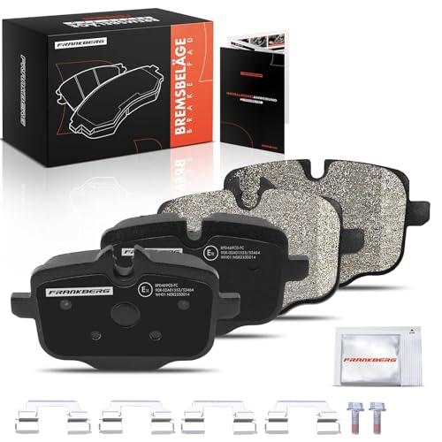 Frankberg Bremsbelagsatz inkl. 4x Bremsbeläge Hinten Kompatibel mit 5er Touring F11 X3 F97 G01 G08 X5 F95 G05 5er Touring G31 5er F10 Replace# 34216857805,34212449304