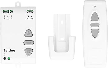 mumisuto Contrôleur d'écran de Projection, commutateur de télécommande sans Fil écran de Projection contrôle sans Fil contrôle de Rideau de Commande de Moteur, pour écrans électriques, Rideaux