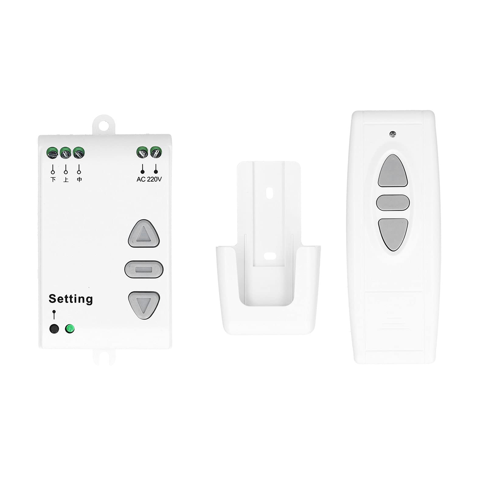 Télécommande sans fil pour écrans de projecteur, contrôle de moteur sans fil 220 V, utilisé pour rideau de moteur AC ou écrans électriques, avec télécommande sans fil