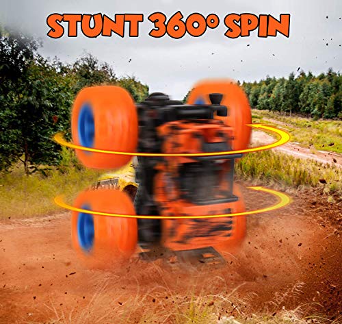 Image of Zest 4 Toyz Unbreakable Monster Truck Friction Powered Cars Toys Big Rubber Tires 360 Degree Rotation Stunt 4WD Cars Birthday Gift for Kids (Multicolor) Pack of 4