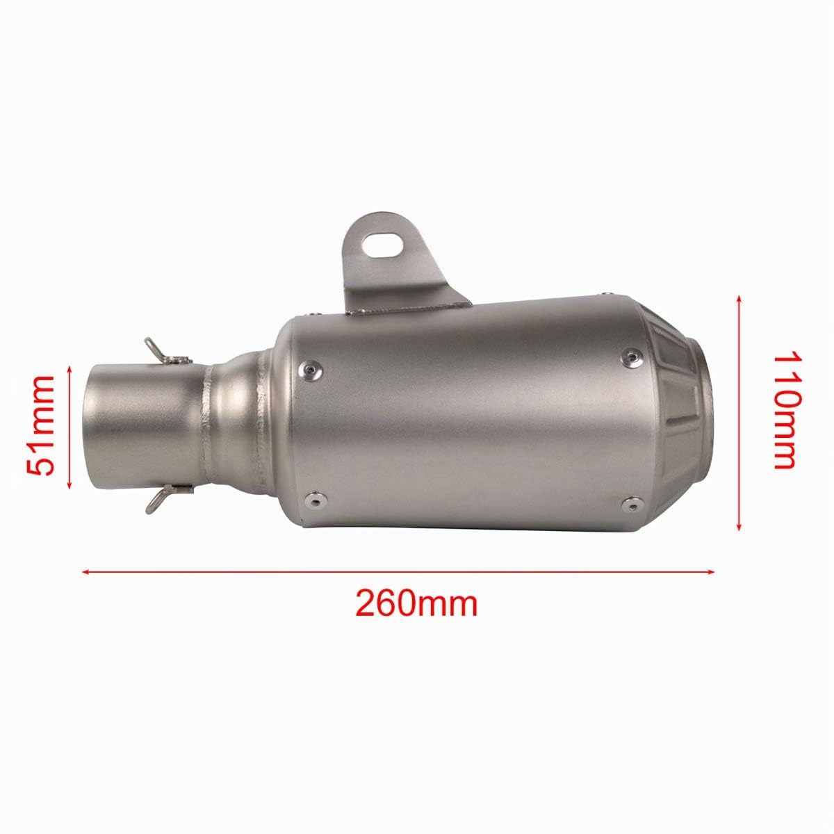 38-51mm Motorrad Auspuff Endschalldämpfer Universal Kompatibel mit Motorräder Dirt Bikes Scooters ATV