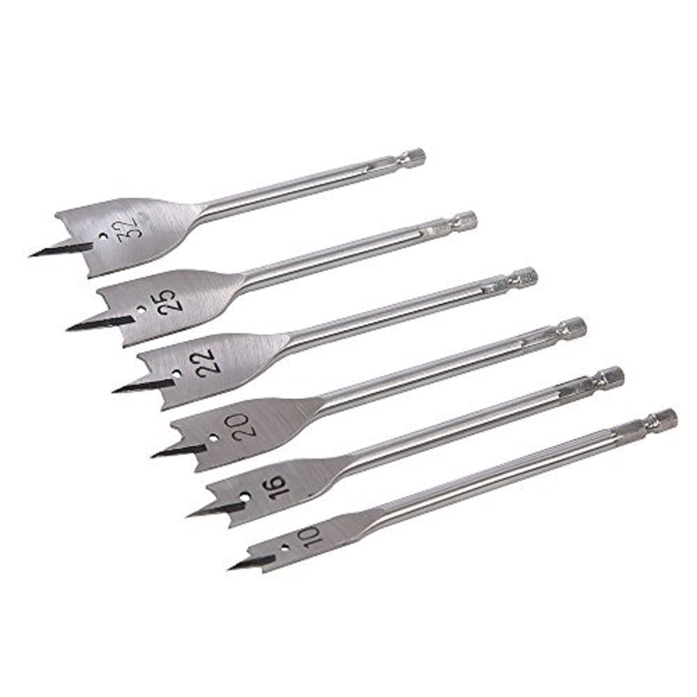 10 - 32Mm Flat Bit Set 6Pce 282566 Silverline