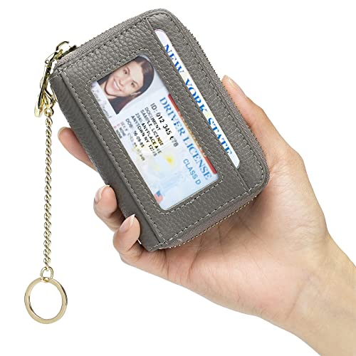 Image of imeetu Rfid Credit Card Holder,Genuine Leather Businese Card Case,Rfid Blocking Wallet for Women & Men