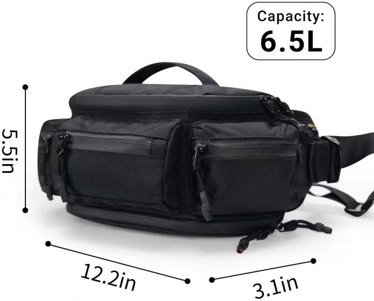 reeyee Fanny Pack for Men Women Belt Bag Waterproof Waist Bag Adjustable Hip Bum Bag for Cycling Traveling Casual Running Hiking Climbing - Image 2