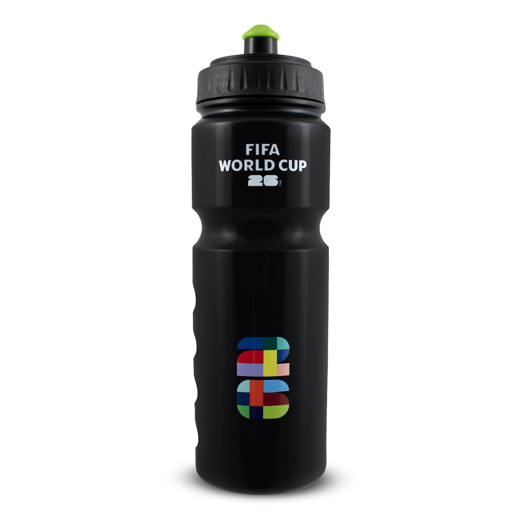 Hy-Pro Officially Licensed FIFA World Cup 2026 750ml Plastic Sports Water Bottle – Official Logo & Trophy Design, Ideal for Football Fans, School, Gym & Outdoor Activities - Black — image 1