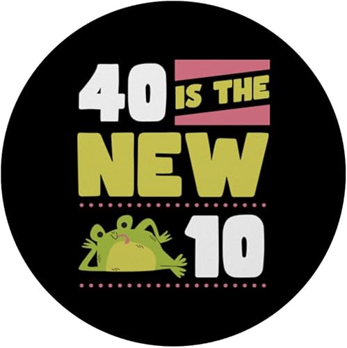 Miniatura 3 de 40 Is The New 10 40th bisiesto fiesta cumpleaños broma PopSockets estándar PopGrip