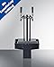 Summit Appliance KITFLTW Floating Tap Base for Draft Tower, Countertop Kegerator Stand, Universal Kegerator Accessory, No Drilling Installation, Black Steel Platform, Removable Adhesive Mount