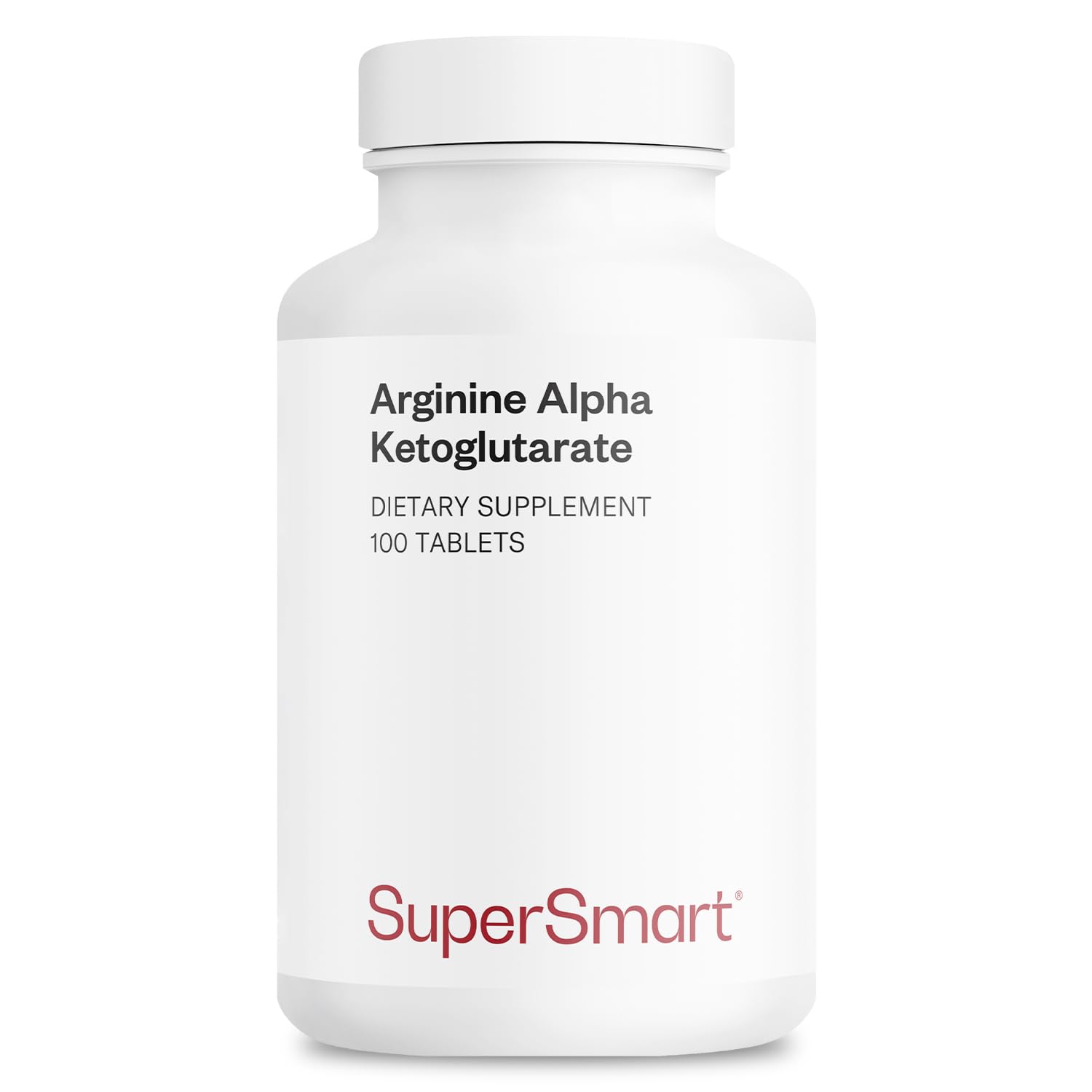 Supersmart - Arginine Alpha Ketoglutarate (AAKG) 12 g Per Serving - Amino Acid Boost Immune System - Support Healthy Cardiovascular System & Muscle Mass | Non-GMO & Gluten Free - 100 Tablets