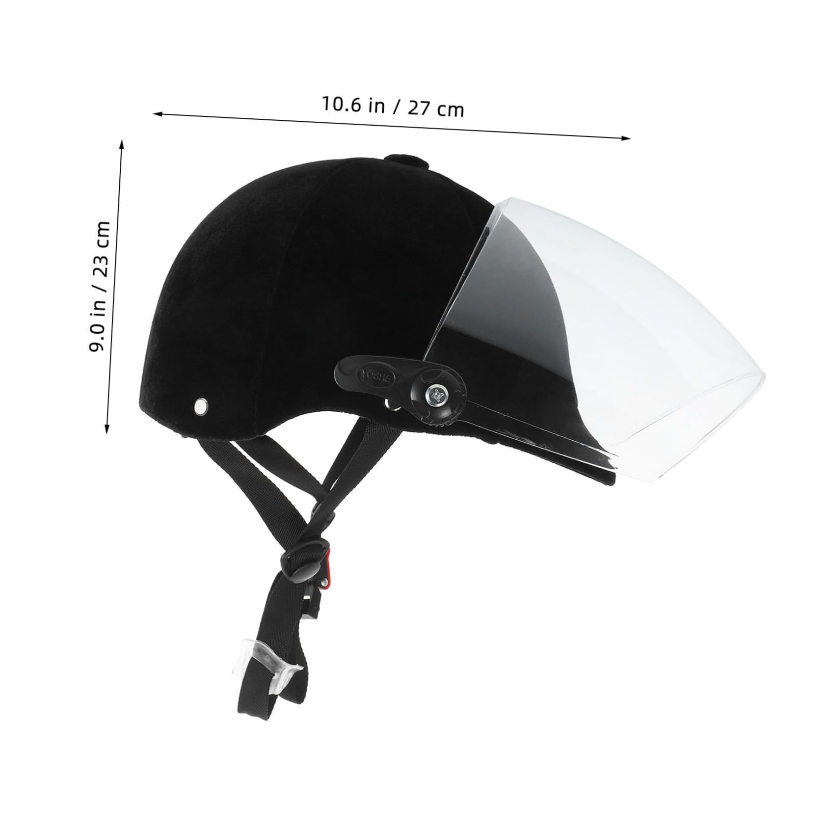 Casco de Montar a Caballo para Niños de ABS Negro