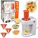 MasterChef Electric Spiralizer- 3-in-1 Vegetable Noodle Pasta Maker w 3 Different Zoodle Slicing Styles and XL Hopper- FREE Recipe Guide