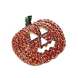 STYLE LOVELY CRYSTAL HALLOWEEN CHRISTMAS PUMPKIN BROOCH PIN JEWELRY GIFT FASHION BROACH Clever desig