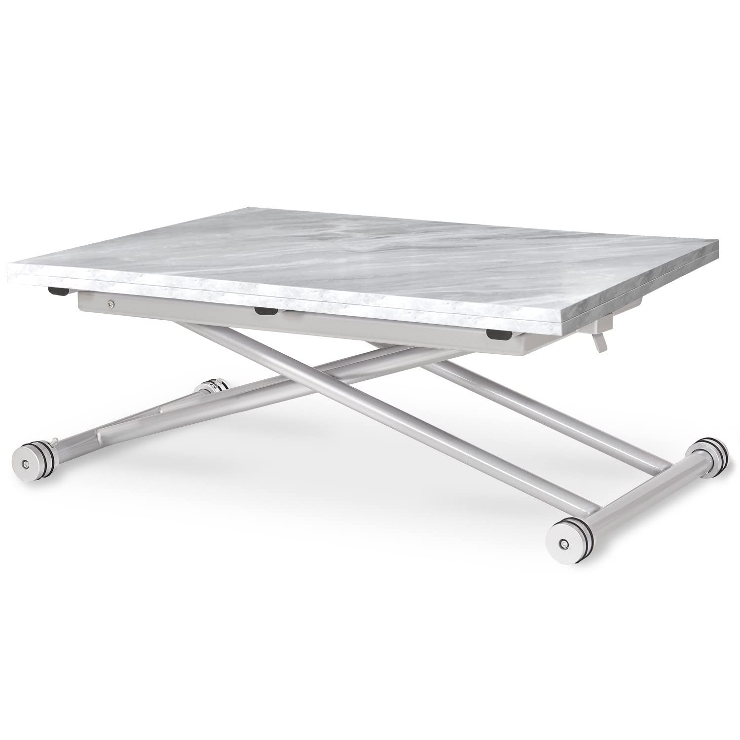 Table basse relevable Philadelphia effet marbre Intense Deco