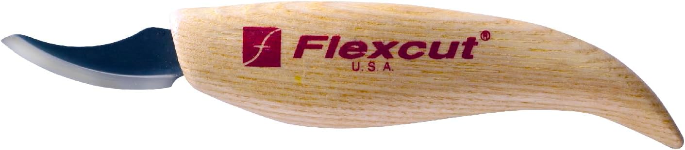 Wood Carving Knives | Pelican Knife | High Carbon Steel Blade | 1-5/8 inch Bevel Length | Ash Hardwood Handle | KN18 | Made in the U.S.A