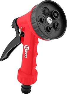 Nove54, Esguicho Plástico Para Jardim, 5 Funções, Engate 1/2".