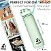 Gorilla E-Tribe Green Water Bottle Time Marker (32oz) - Daily Intake Tracking - BPA Free & Leak Proof Protein Shake Bottle - Ideal for Gym, Office, School & Hiking
