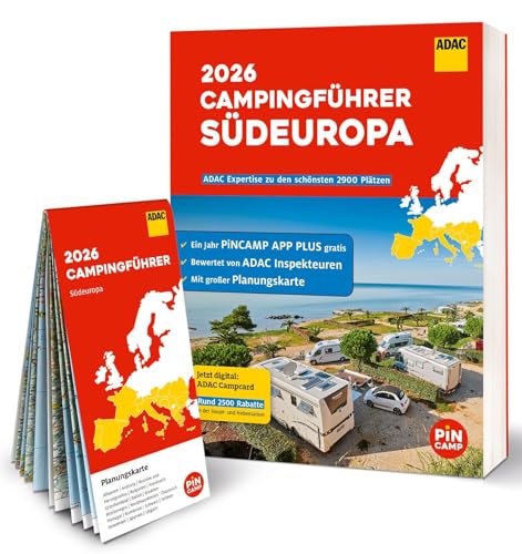 ADAC Campingführer Südeuropa 2026: Mit ADAC Campcard und Planungskarten