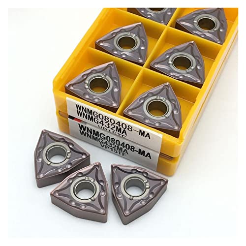 Fresa de Torneado Carburo MANHONG WNMG080408 10Pzs miniatura 5