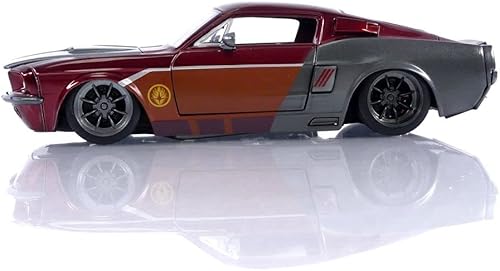 Miniatura 3 de Jada Toys Marvel Guardians of The Galaxy 124 1967 Shelby GT500 - Coche fundido a presión con figura de señor de las estrellas de 2.75 pulgadas