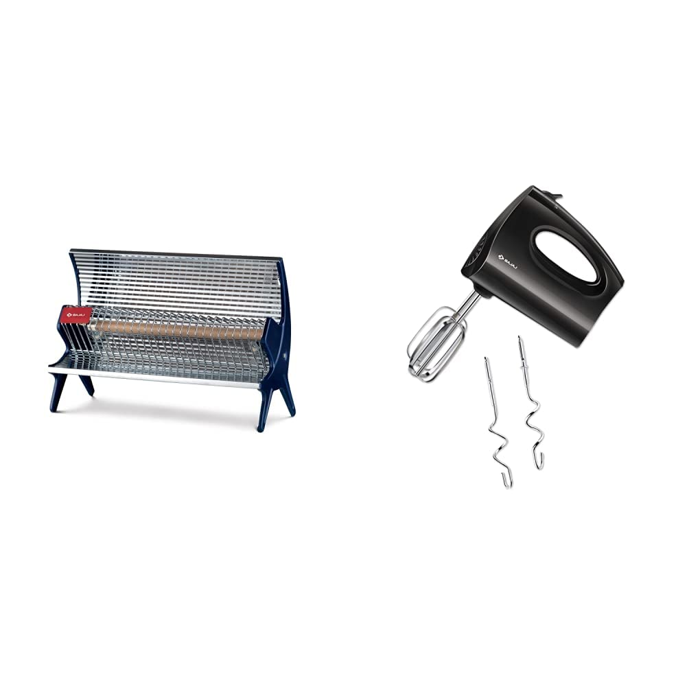 Bajaj Flashy 1000 Watts Radiant Room Heater (Steel) u0026 Bajaj HM 01 250-Watt  Hand Beater (Black) : Amazon.in: Home u0026 Kitchen