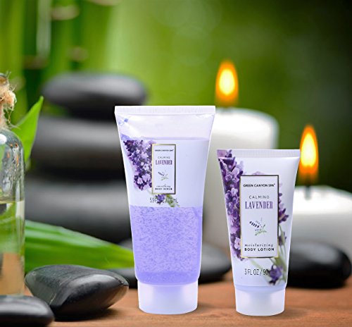 Mothers Day Gift Baskets - Green Canyon Spa Luxury Wicker Basket Gift Set In Lavender, 8 Pieces Premium Bath And Body Spa Work Set In Handcrafted Basket For Women Mother In Law #TOP7