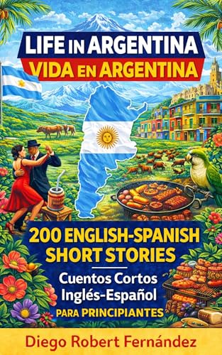 Life in Argentina 200 English-Spanish Bilingual Short Stories for Beginners: Parallel Text Fiction to Explore Culture, People, and Argentinian Daily Life (SPANISH FOR BEGINNERS)
