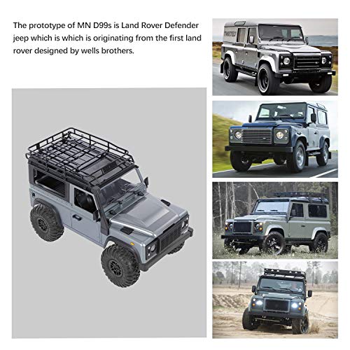 Image of GoolRC RC Car, Mn 99S Remote Control Car, 2.4GHz 1 /12 Scale 4WD Rtr Crawler Off-Road Truck For Land Rover Vehicle Models, Black