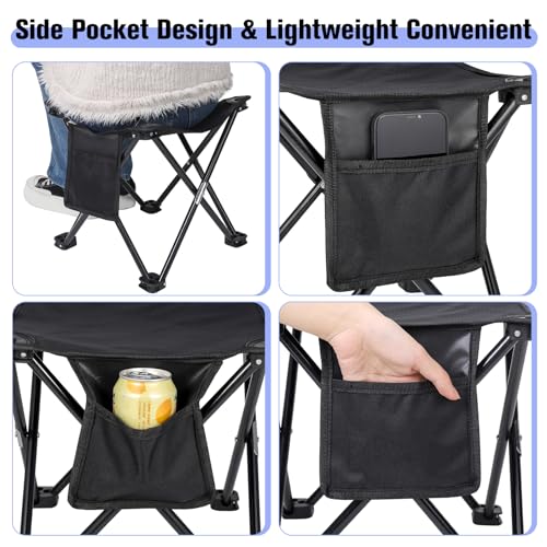 KABOER Taburete de Camping Plegable 2 Pack, Silla Portátil para Camping al Aire Libre miniatura 6