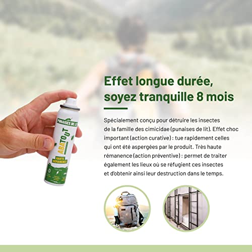Abatout Anti-Punaises de Lit 110 ml - Format de poche - spécial voyage - efficace sur acariens et gale - traitement des matelas (Lot de 2) – vue 3