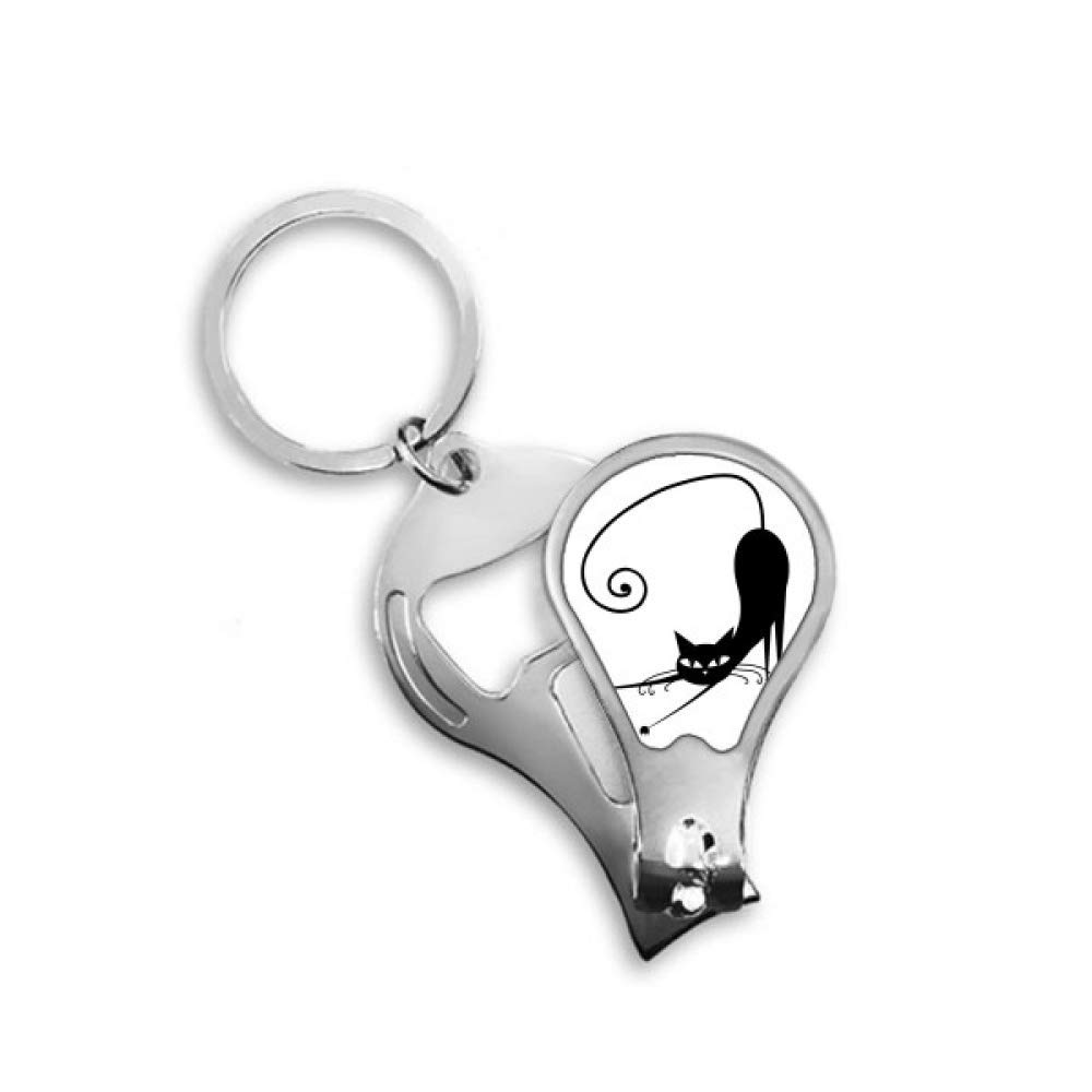 Coupe-ongles chat noir Halloween extensible DIYthinker pour pédicure