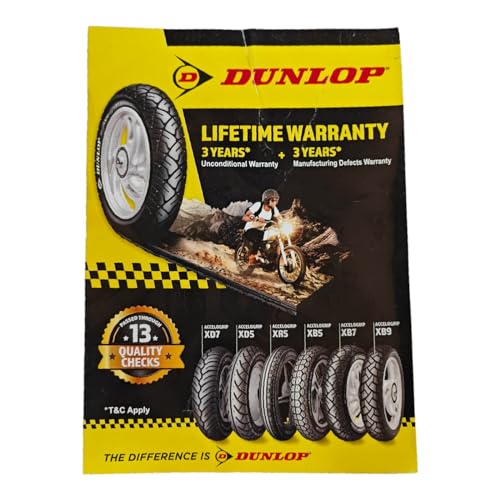 Image of DUNLOP TYRES 80 /100-18 XD5 TUBELESS TYRE