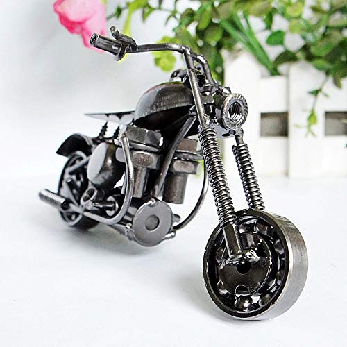 Dajiads Statues,Table Sculpture Modern Sculpture Statue Metal Iron Gun Black Motorcycle Model Sculpture Abstract Sculpture For Home Ornaments #TOP10