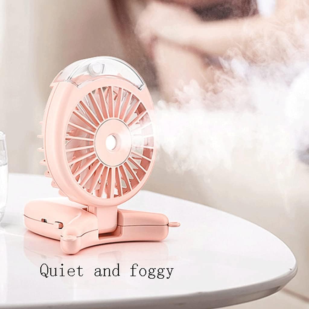 Portable Desk/Neck/Handheld Fan,Portable Mini Fan,USB Cooling Fan,Desk Fan for Bedroom/Home,Handheld/Neck Fan for Outdoor High Wind (Color : Green)