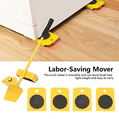 Easy Furniture Lifter, Conjunto de Transporte de Móveis Amarelo Easy Furniture Lifter Moving Plate L