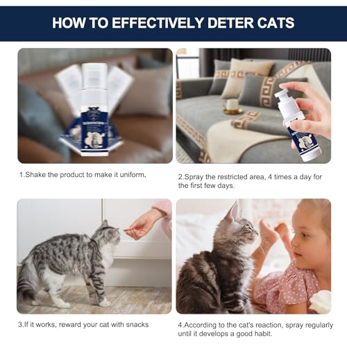 Granado Premium Cat Deterrent Spray - Safe Indoor & Outdoor Deterrent For Furniture Protection, Effective Training Aid With Natural Ingredients - Non-Toxic Anti-Scratch Formula For Cats And Kittens thumb #5