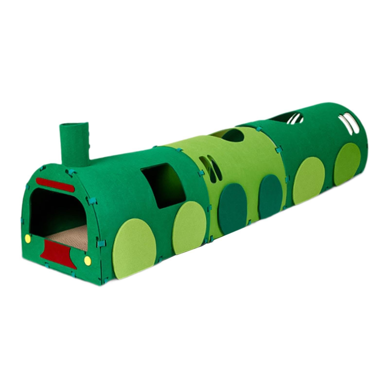 Cat Tunnel Tubo Juguete Interactivo Cama Tablero de Rascar Cueva para Esconderse Material Fácil de Limpiar Adecuado para Gatos Perros Hurones en