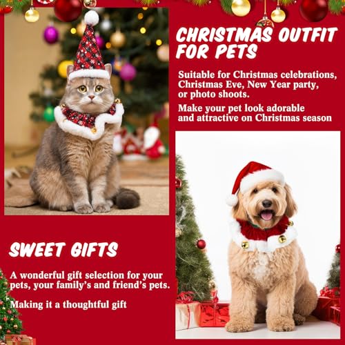 Sadnyy 4 Pack Disfraz Navideño para Perros Pequeños miniatura 5