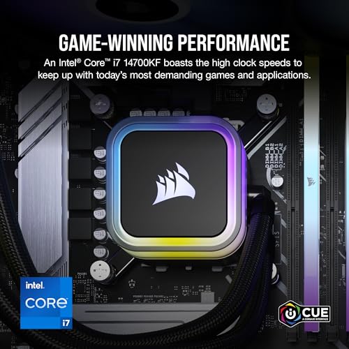 Image of Corsair Vengeance i7500 Series Gaming PC - Liquid Cooled Intel Core i7 14700KF CPU - NVIDIA GeForce RTX 4080 GPU - 32GB Vengeance RGB DDR5 Memory - 2TB M.2 SSD - Black