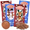 Needzo Christmas Red-Nosed Reindeer Hot Chocolate Packets, Individually Packaged Vanilla Flavored and Creamy Cocoa Powder, Holiday Stocking Stuffers, Pack of 4, 1.25 Ounces Each