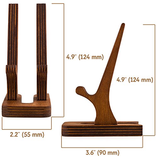 Rostmary Wooden Cell Phone Holder Tablet Stand For Desktop – Ideal For Iphone, Ipad, Samsung, Tablet Pcs, Ereaders, Artwork, Make-Up Mirror, Photo Frame Stand – Lightweight Docking Station #TOP7