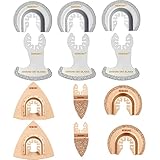 Bundle- Oscillating Tool Attachments For Grout removal, Include 6pcs Diamond Oscillating blades and