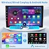 Radio estéreo para auto Android de 9 pulgadas con Carplay para VW GTI/Golf R 2010-2013, pantalla táctil de actualización, navegación GPS, doble din, con Carplay inalámbrico, Android Auto, Bluetooth, WiFi, FM, SWC, DSP, cámara de reversa 6