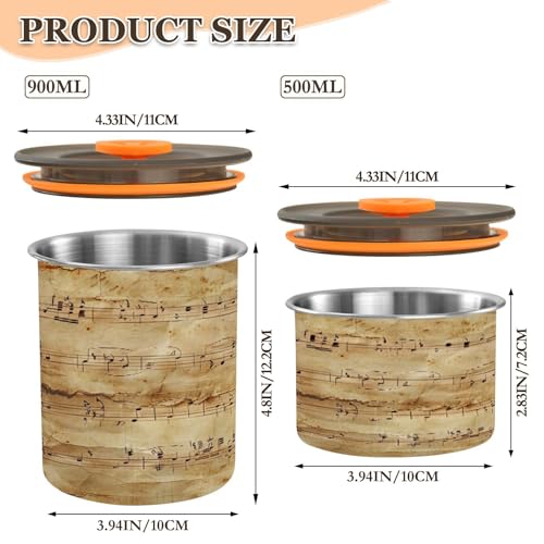 Recipiente Hermético para Café Acero Inoxidable 17oz miniatura 2