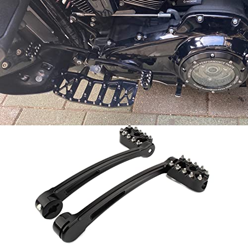 Lingdu Motorcycle Brake Arm Kit Mx Style Shift Lever Shifter Pegs For Road King Tri Glide Street Electra Glide Ultra Limited Flh Flt 2014-2020, Black #TOP1